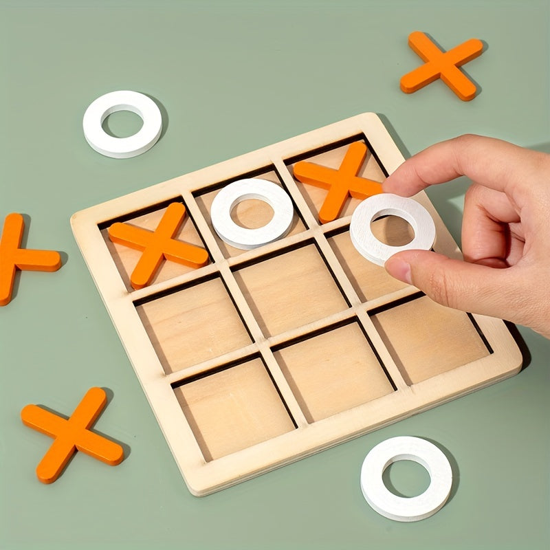 Trä Tic Tac Toe Barn Pusselspel Carvallo