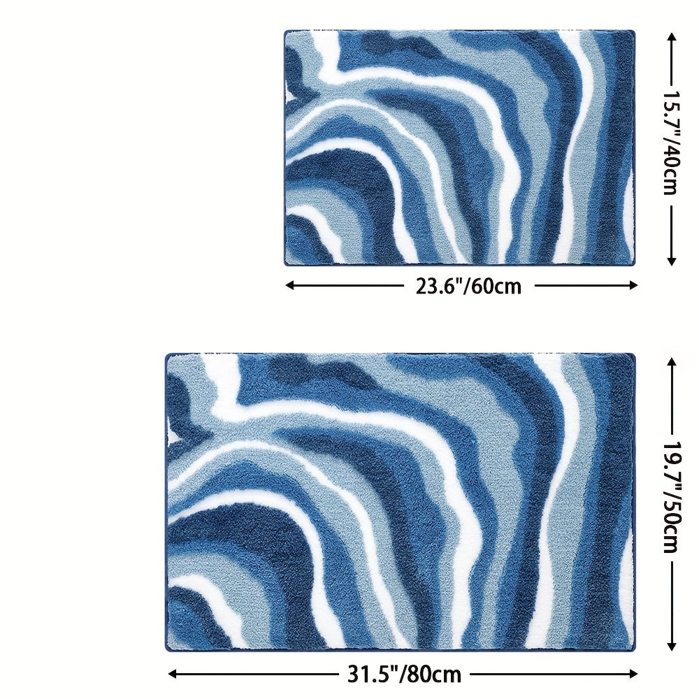 Geometrisk Badmatta – Absorberande och Mjuk med Icke-Halkande Baksida Carvallo