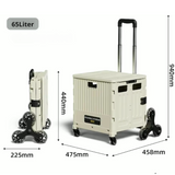 Hopfällbar Dragvagn med Trappklättrare-VaruZ-Hemnix