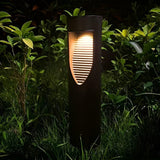 GlowAperture Light - Dekorativ vattentät solcylinder utomhus LED-gräsbelysning Carvallo