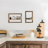 RustiFrame Set - Vintage Trä Vägg Fyrkantig Utställningsset Carvallo