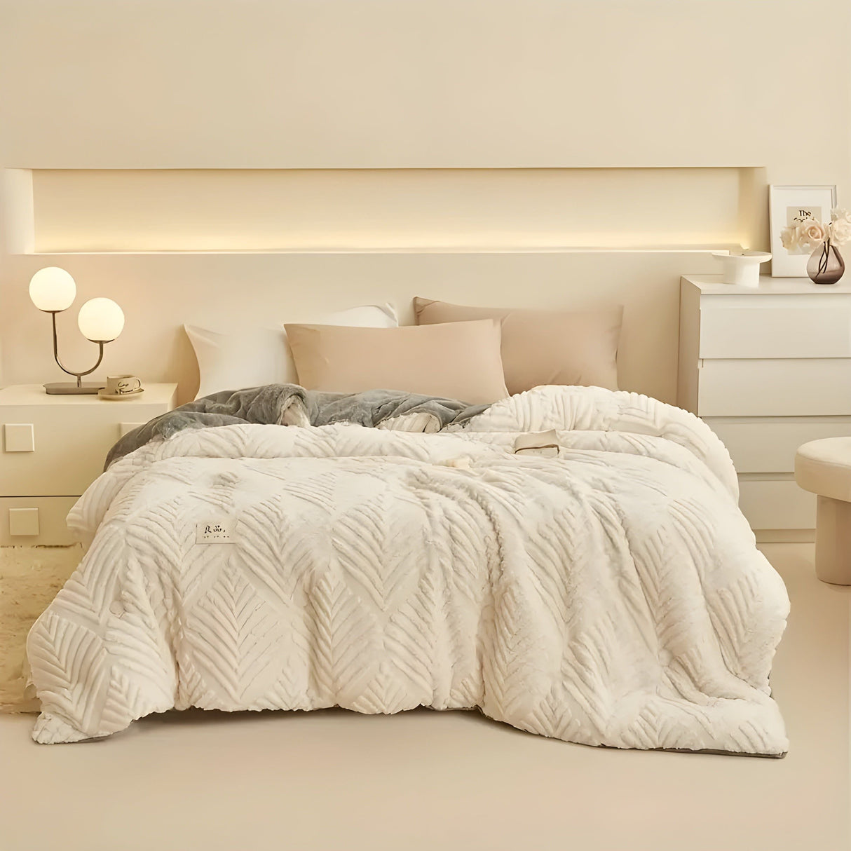 MapleWarm Blanket - Mysig Taft Lönnlöv Vinterfilt Carvallo