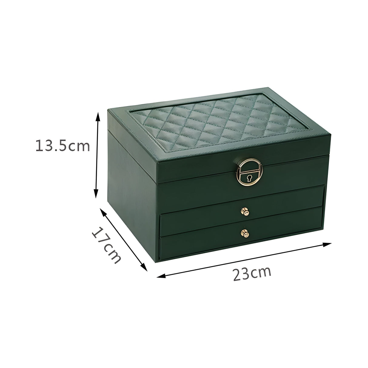 DiamondKeep Box - Elegant tre-lagers smyckeslåda Carvallo