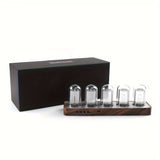 ClocTeck Nixie Tube Klocka - Retro Digital Skrivbordsklocka, Stöder Wi-Fi Tidskalibrering (Valnötsträ) Carvallo