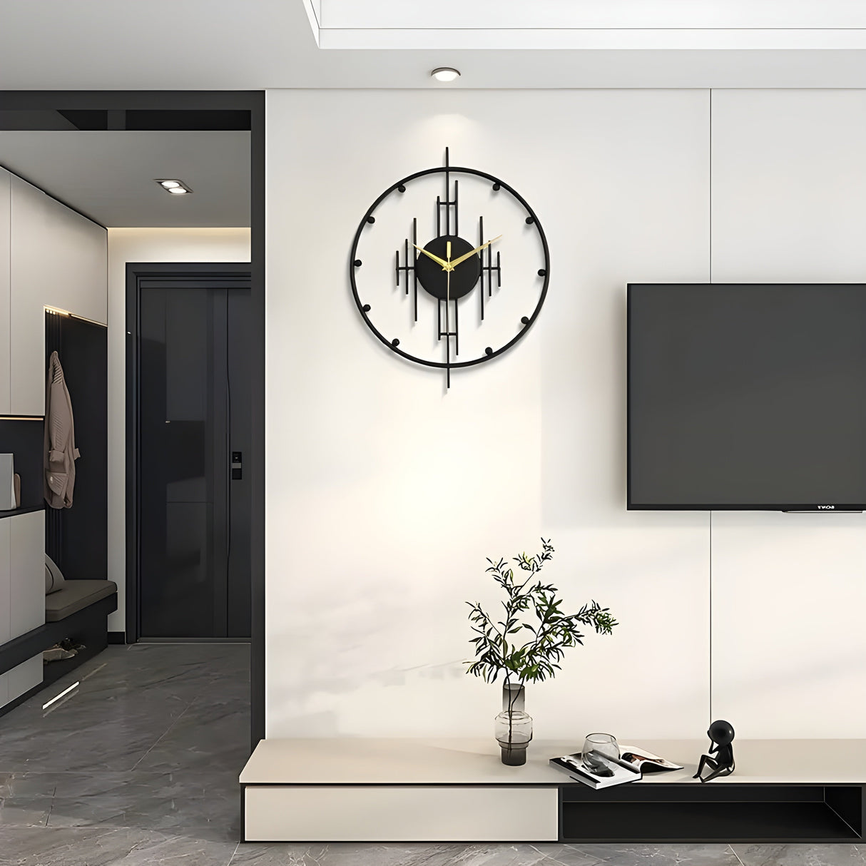 SleekTick – Minimalist, ljudlös väggur med elegant, modern design Carvallo