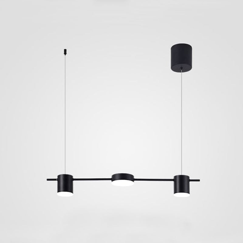 Trum Aluminium Hänglampa Eiland Modern Enkel 3/5-lamps Svart/Guld Taklampa i Varm/Vit Ljus Carvallo