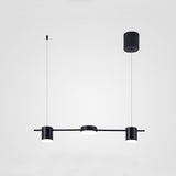 Trum Aluminium Hänglampa Eiland Modern Enkel 3/5-lamps Svart/Guld Taklampa i Varm/Vit Ljus Carvallo