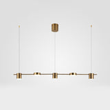 Trum Aluminium Hänglampa Eiland Modern Enkel 3/5-lamps Svart/Guld Taklampa i Varm/Vit Ljus Carvallo