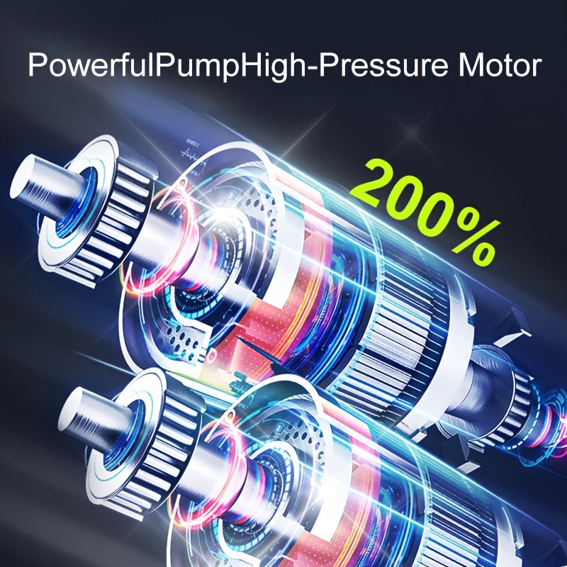 Carvallo Bärbar Luftkompressor | 150 PSI Effekt | LCD-Display & LED-Ljus | Trådlös Carvallo