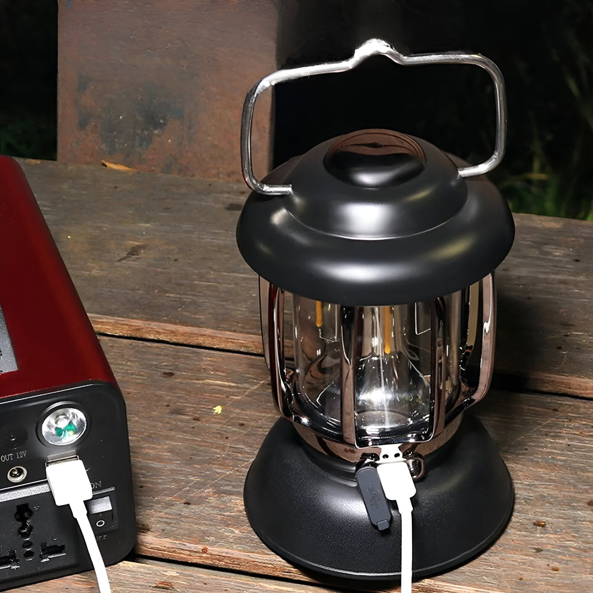 Carvallo – Mångsidig USB- och solcellsdriven campinglampa för utomhusbruk Carvallo