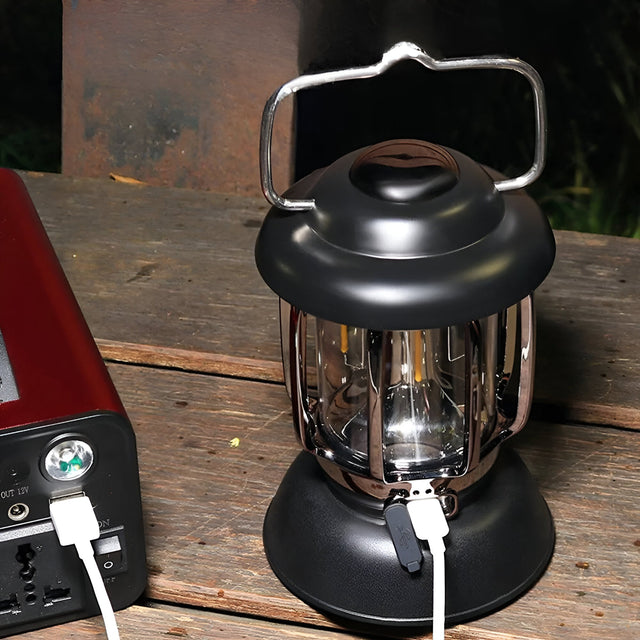 Carvallo – Mångsidig USB- och solcellsdriven campinglampa för utomhusbruk Carvallo