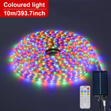 Carvallo Flexibel Solig LED-Ljusslang med fjärrkontroll | Kreativ utomhusbelysning | Energieffektiv & Väderbeständig Carvallo