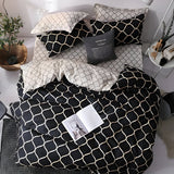 BlackBliss - Modernt Svart Sängklädesset Carvallo