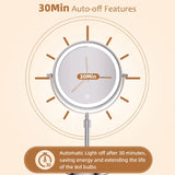 LED Sminkspegel med Ljus & 10X Zoom – Trådlös & Justerbar Carvallo