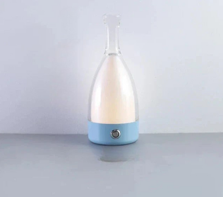 LuxeGlow - Modern Glas Bordslampa med Dimbar LED Belysning Carvallo