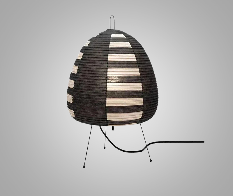 LumiZen – Japansk Pappers Taklampa i Retro Stil, Traditionell Belysning för Sovrum och Vardagsrum Carvallo