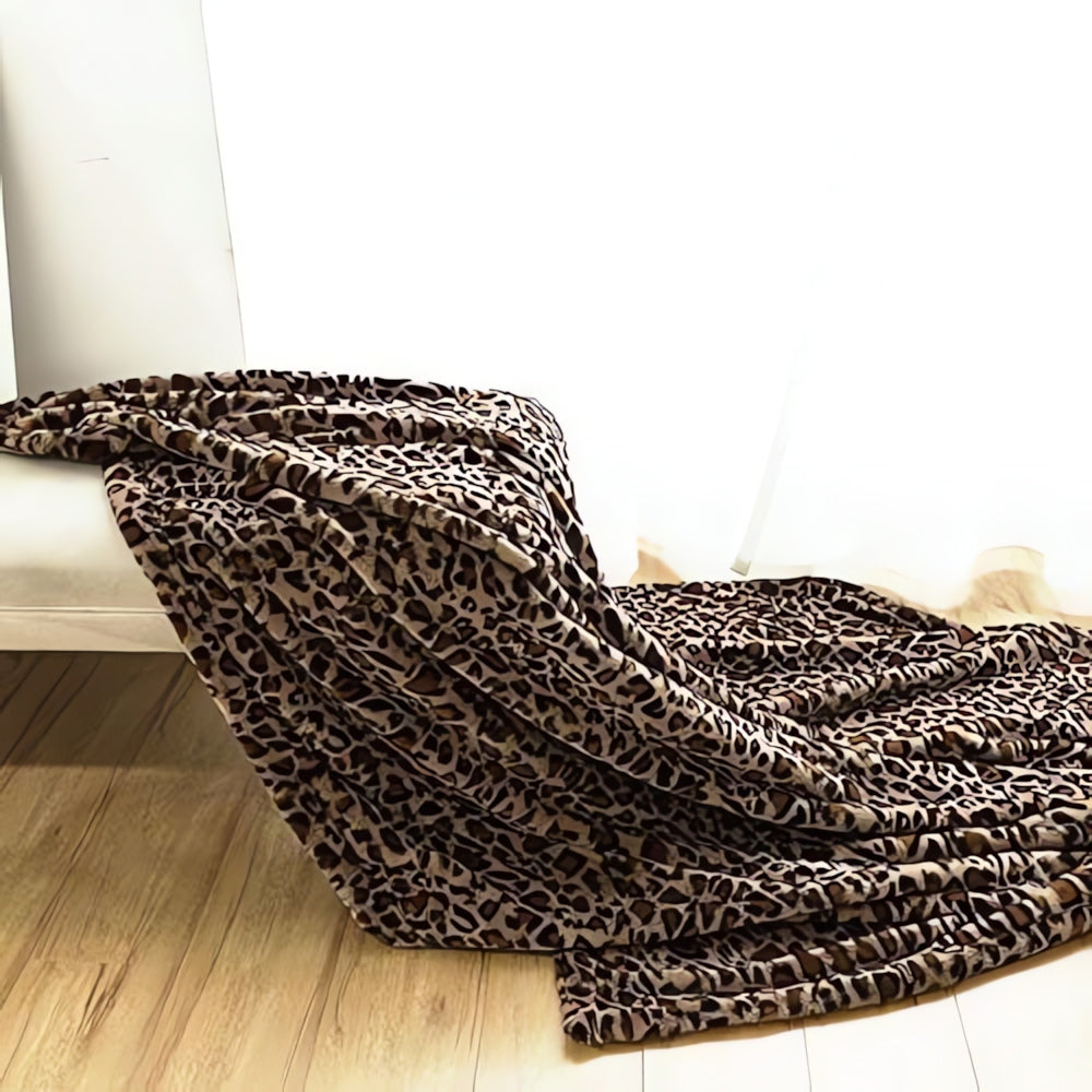 Vild Elegans Leopardmönstrad Filt Carvallo