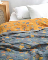 Carvallo – Lyxig bomullsfilt med fint lövmönster för värme och stil Carvallo