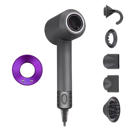 Hårfön med jonteknologi och munstycke Carvallo