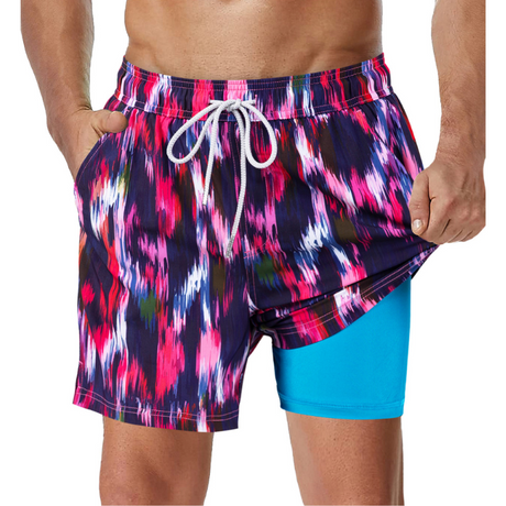 2-i-1 badshorts för män-Hemnix-Rosa-S-Hemnix