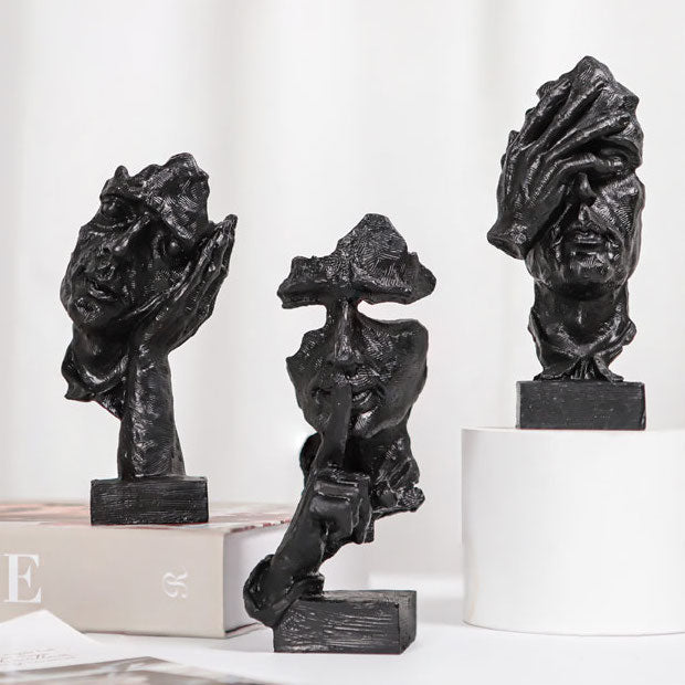 Hör Tala Se Ingen Ont Figuriner Unik Hem Dekor Accent Carvallo