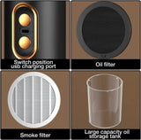 Bärbar Spiskåpa - Kraftfull, Uppladdningsbar och Perfekt för Alla Utrymmen Carvallo