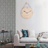 Minimalistisk rep trä väggklocka Carvallo