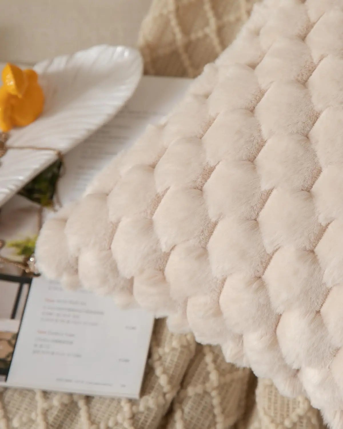 Carvallo – Lyxig Plysch Dekorativ Kudde med Lush Textur för Elegant Komfort Carvallo