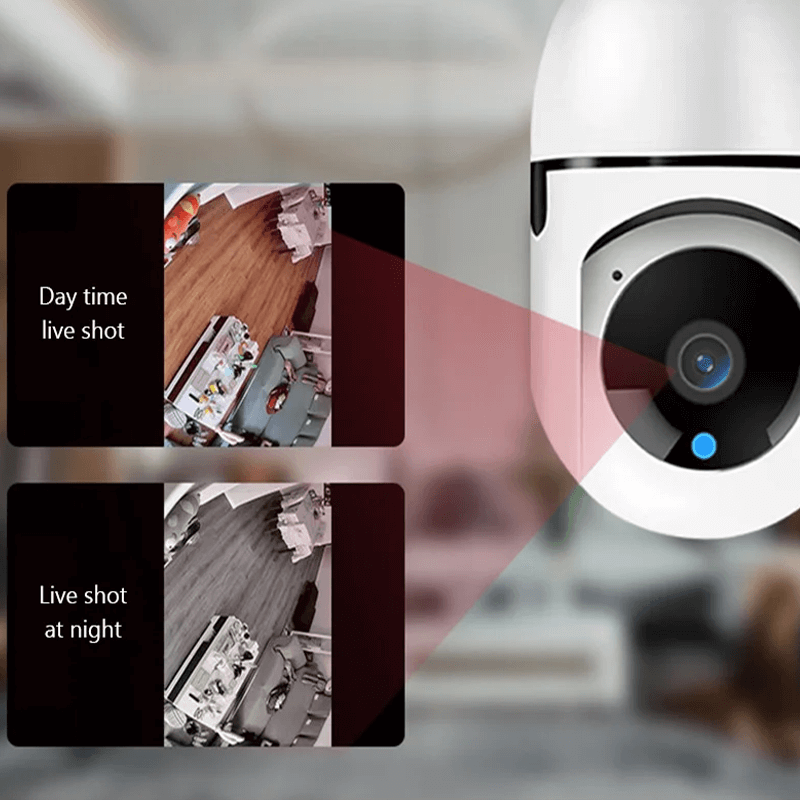 5G WiFi Övervakningskamera i Lampformat – Trådlös Smart Rörelsesensor-Smarta Hem Kamera-BB-Hemnix