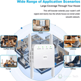 WiFi Booster Dual Band Trådlös Signalförstärkare Carvallo