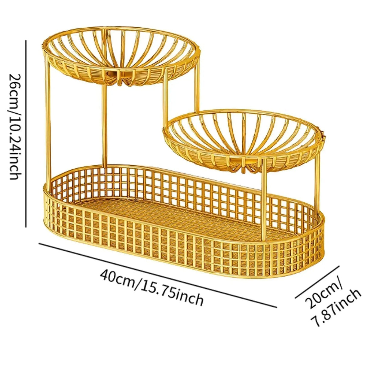 Carvallo - Platsbesparande 3-lagers förvaringsbox Carvallo