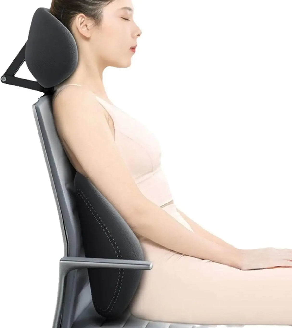 Ergonomisk nackkudde huvudstöd midj skyddskudde för kontorsstol Carvallo