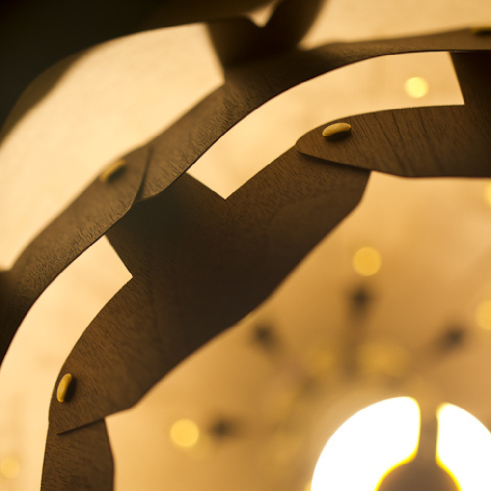 NatureGlow - Klurig naturinspirerad lampa med beröringskontroll för fridfulla rum Carvallo