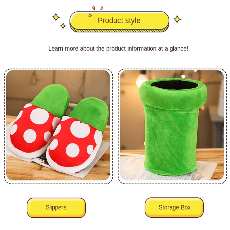 Söta Mario Bomullstofflor-Personligt-BB-Hemnix