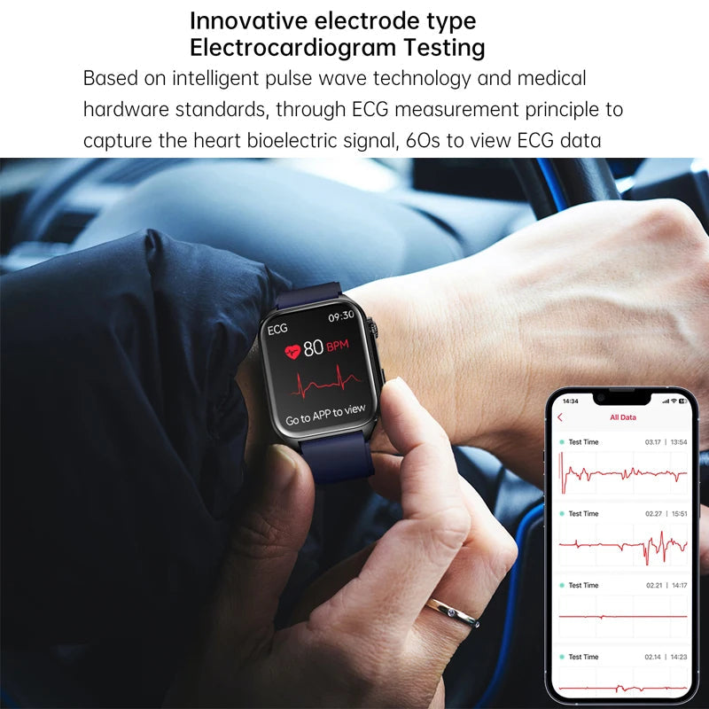 Hälsoklocka - #2024 Uppgraderad Allt-i-ett Vattentät Smart Hälsoklocka Carvallo