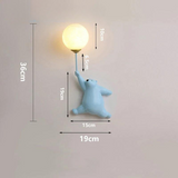 Carvallo – Charmig vägglampa med lekfull design för barnrum Carvallo