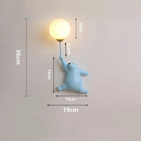 Carvallo – Charmig vägglampa med lekfull design för barnrum Carvallo