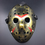 Jason Hockey Mask-Utklädnad-BB-Guld-Hemnix
