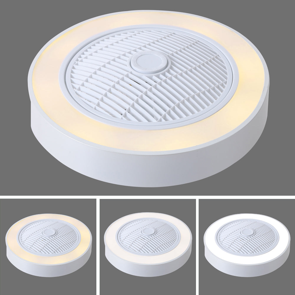 Kompakt 55 cm Takfläkt med 3 LED-ljusslägen och fjärrkontroll Carvallo