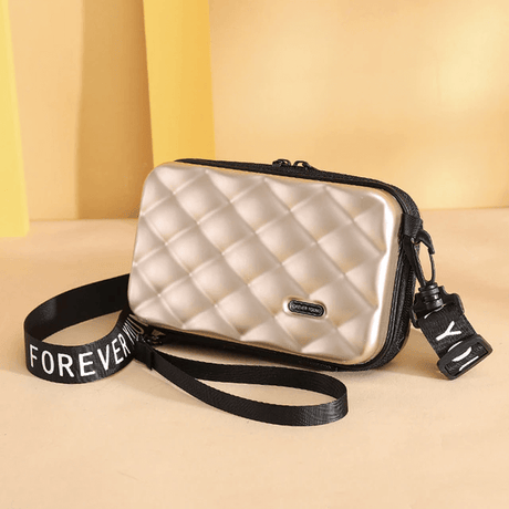 Miniatyrresväska Crossbody Bag-Personligt-BB-Diamant-Champagne-Hemnix