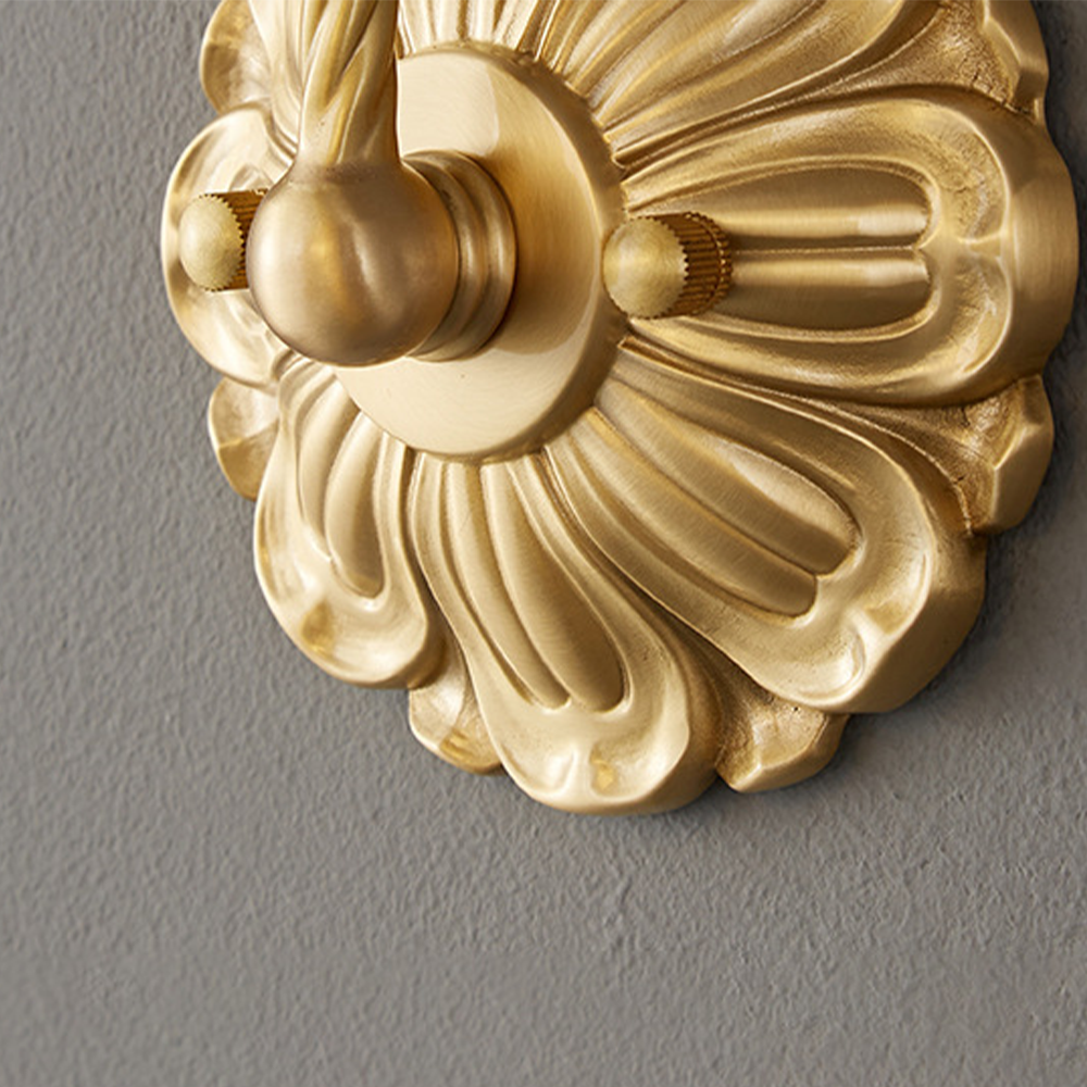 Fransk Vardagsrum Retro Glas Vägglampor Carvallo