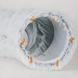 PurrNest Kattbädd - Fällbar Rund Kattunnelbädd Carvallo