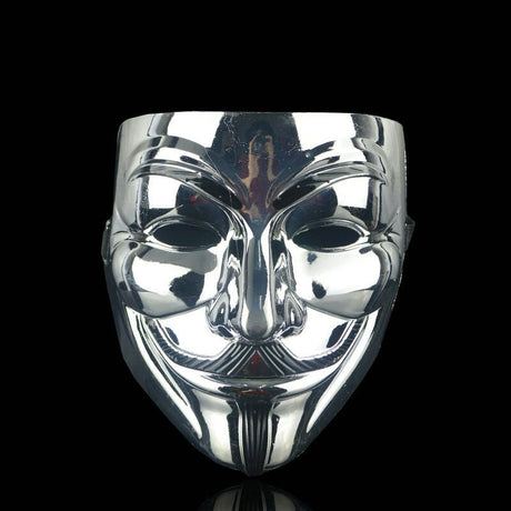 V For Vendetta Mask-Utklädnad-BB-Silver-Hemnix