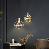 Modern ring kristall LED taklampa Carvallo