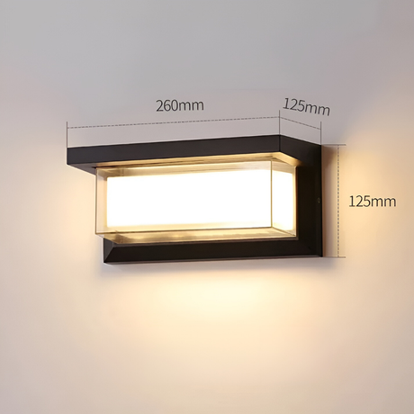 AquaSense Light - Vattentät LED-rörelsesensor-utomhusvägglampa Carvallo