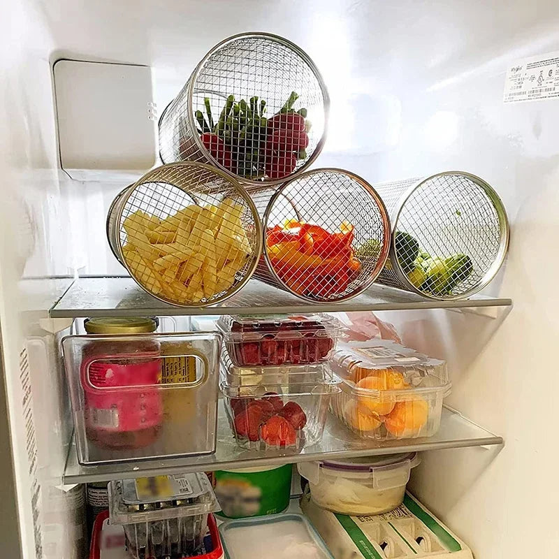 Rostfritt Stål Rullande BBQ Grill Korg Carvallo