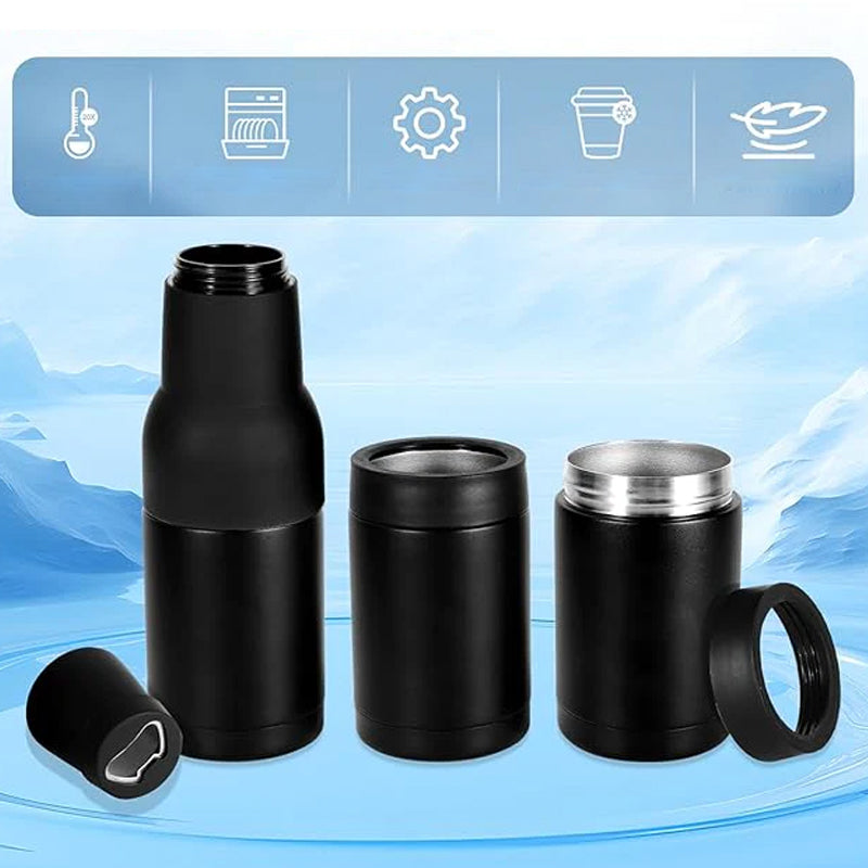 Carvallo - Ölflaskor och burkkylda med ölöppnare Carvallo