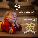 GlowSketch™ LED Ritbräda – Återanvändbar kreativitet, lugnande nattljus & USB-laddbar för barn Carvallo
