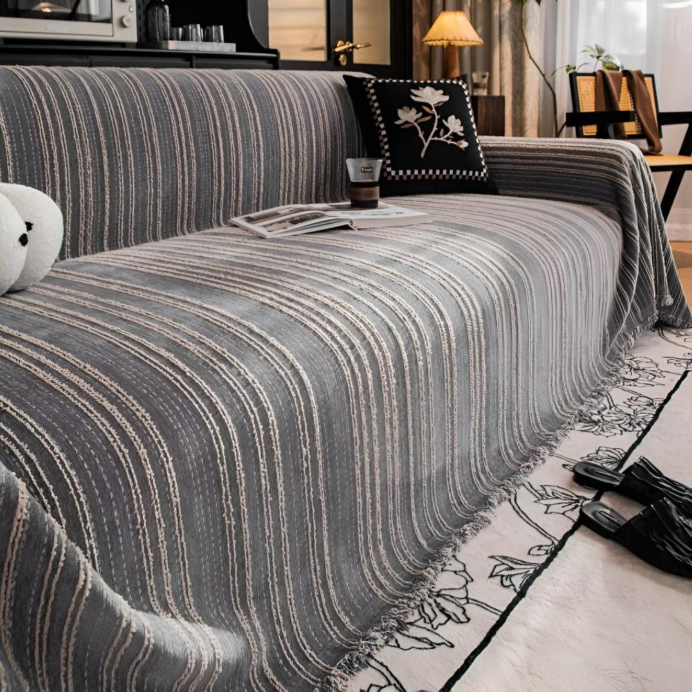 Regal Stripes Chenille Sofföverdrag Carvallo