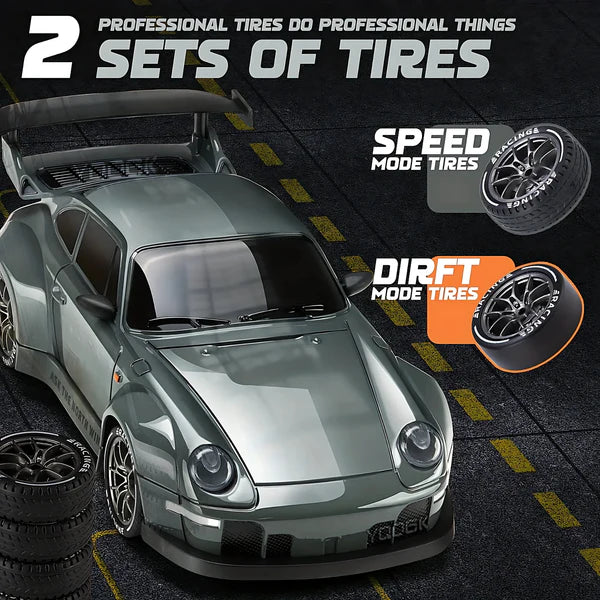 Luxora Retro Drift Master – 4WD RC Bil med LED-ljus Carvallo